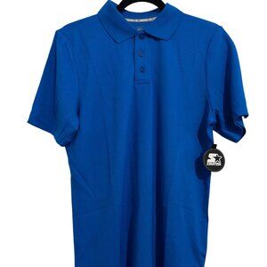 Starter Dri-Star Boys Polo Shirt Blue Size XL Authentic